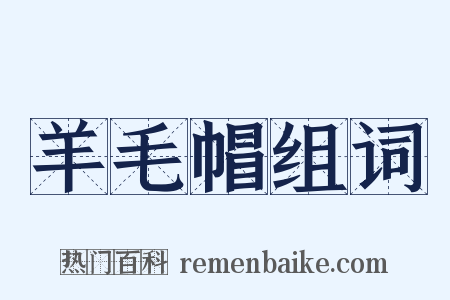 羊毛帽组词是什么意思的图片